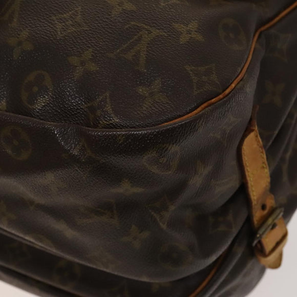 LOUIS VUITTON Monogram Saumur 35 Shoulder Bag M42254 LV Auth ac3749