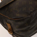 LOUIS VUITTON Monogram Saumur 35 Shoulder Bag M42254 LV Auth ac3749-18