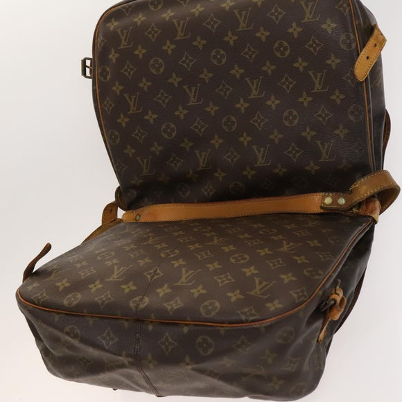 LOUIS VUITTON Monogram Saumur 35 Shoulder Bag M42254 LV Auth ac3749