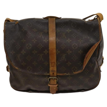 LOUIS VUITTON Monogram Saumur 35 Shoulder Bag M42254 LV Auth ac3749 - 0