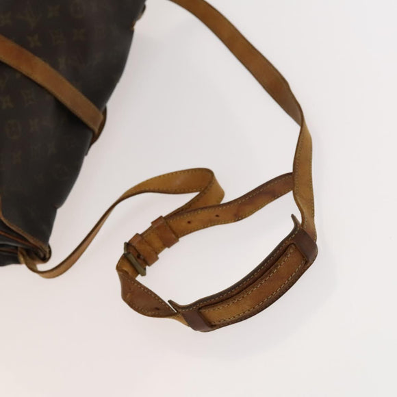 LOUIS VUITTON Monogram Saumur 35 Shoulder Bag M42254 LV Auth ac3749