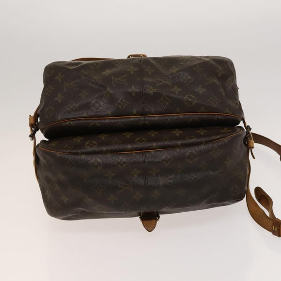 LOUIS VUITTON Monogram Saumur 35 Shoulder Bag M42254 LV Auth ac3749