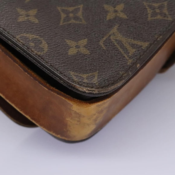 LOUIS VUITTON Monogram Cartouchiere GM Shoulder Bag M51252 LV Auth ac3750