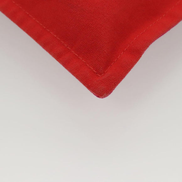 HERMES Bora Bora Pouch MM Pouch Canvas Pink Silver Auth ac3752