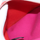 HERMES Bora Bora Pouch MM Pouch Canvas Pink Silver Auth ac3752-11