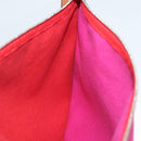 HERMES Bora Bora Pouch MM Pouch Canvas Pink Silver Auth ac3752-17