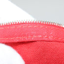 HERMES Bora Bora Pouch MM Pouch Canvas Pink Silver Auth ac3752-12