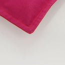 HERMES Bora Bora Pouch MM Pouch Canvas Pink Silver Auth ac3752-7