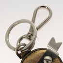 PRADA Key Holder Safiano leather Gold Tone Auth ac3756-8