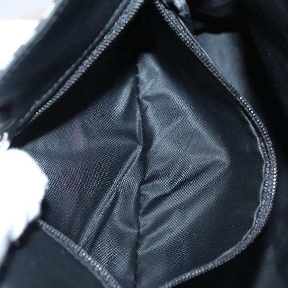 BURBERRY Nova Check Hand Bag Nylon Black Auth ac3761