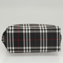 BURBERRY Nova Check Hand Bag Nylon Black Auth ac3761-5