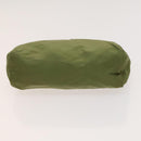 PRADA Pouch Nylon 3Set Green Navy beige Auth ac3763-13