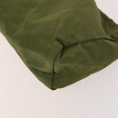 PRADA Pouch Nylon 3Set Green Navy beige Auth ac3763-14