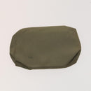 PRADA Pouch Nylon 3Set Green Navy beige Auth ac3763-17