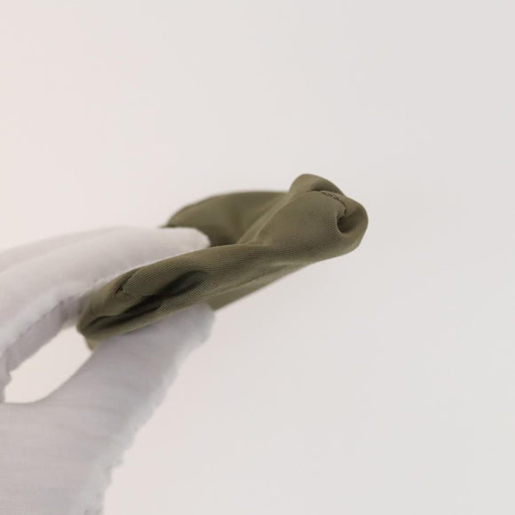 PRADA Pouch Nylon 3Set Green Navy beige Auth ac3763