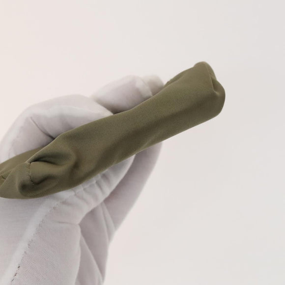 PRADA Pouch Nylon 3Set Green Navy beige Auth ac3763