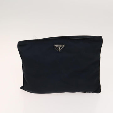 PRADA Pouch Nylon 3Set Green Navy beige Auth ac3763 - 0