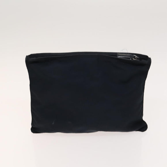 PRADA Pouch Nylon 3Set Green Navy beige Auth ac3763