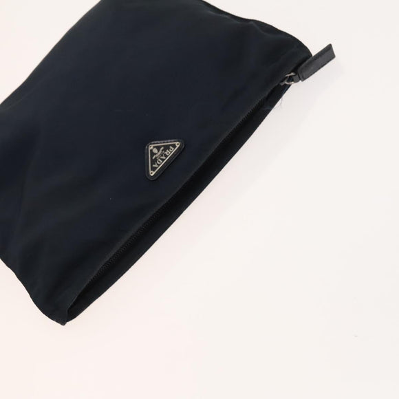 PRADA Pouch Nylon 3Set Green Navy beige Auth ac3763