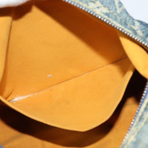 LOUIS VUITTON Monogram denim Buggy PM Shoulder Bag Blue M95049 LV Auth ac3765