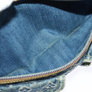 LOUIS VUITTON Monogram denim Buggy PM Shoulder Bag Blue M95049 LV Auth ac3765-20