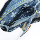 LOUIS VUITTON Monogram denim Buggy PM Shoulder Bag Blue M95049 LV Auth ac3765-21