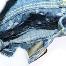 LOUIS VUITTON Monogram denim Buggy PM Shoulder Bag Blue M95049 LV Auth ac3765-22