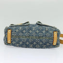 LOUIS VUITTON Monogram denim Buggy PM Shoulder Bag Blue M95049 LV Auth ac3765-9
