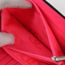 CHANEL Cambon Line Matelasse Long Wallet Calf leather Black CC Auth ac3768AM-9