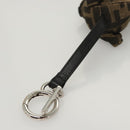 FENDI Zucca Canvas Charm Black Brown Auth ac3769-6