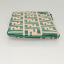 FENDI Zucca Canvas Triplet Pouch Black Brown Red Auth ac3770-14
