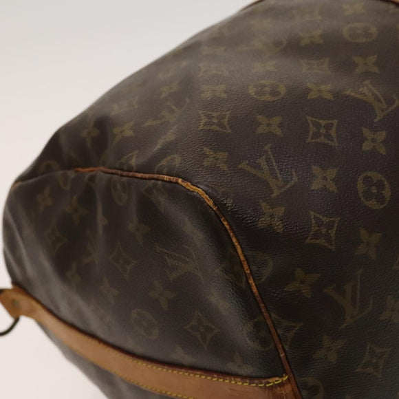 LOUIS VUITTON Monogram Keepall Bandouliere 55 Boston Bag M41414 LV Auth ac3775