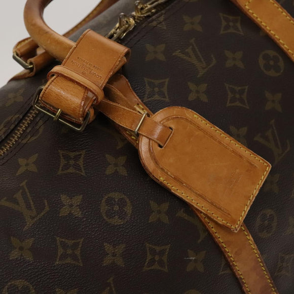 LOUIS VUITTON Monogram Keepall Bandouliere 55 Boston Tasche M41414 LV Auth ac3775