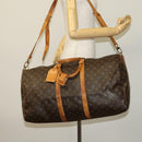 LOUIS VUITTON Monogram Keepall Bandouliere 55 Boston Bag M41414 LV Auth ac3775-24