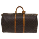 LOUIS VUITTON Monogram Keepall Bandouliere 55 Boston Bag M41414 LV Auth ac3775-2