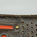 LOUIS VUITTON Monogram Perfo Pochette Cles Coin Purse Orange M95222 Auth ac3778-8