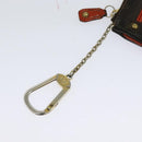 LOUIS VUITTON Monogram Perfo Pochette Cles Coin Purse Orange M95222 Auth ac3778-9