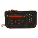 LOUIS VUITTON Monogram Perfo Pochette Cles Coin Purse Orange M95222 Auth ac3778-13