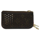 LOUIS VUITTON Monogram Perfo Pochette Cles Coin Purse Orange M95222 Auth ac3778-2
