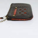 LOUIS VUITTON Monogram Perfo Pochette Cles Coin Purse Orange M95222 Auth ac3778-3