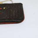 LOUIS VUITTON Monogram Perfo Pochette Cles Coin Purse Orange M95222 Auth ac3778-14