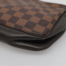 LOUIS VUITTON Damier Ebene Trousse Makeup Pouch N51982 LV Auth ac3779-10