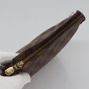 LOUIS VUITTON Damier Ebene Trousse Makeup Pouch N51982 LV Auth ac3779-6