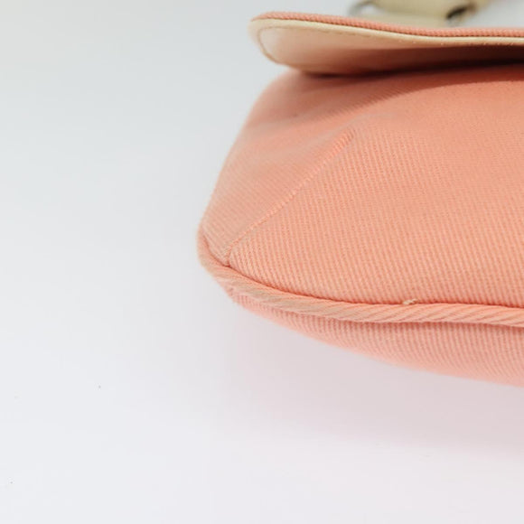 BURBERRY Blue Label Shoulder Bag Canvas Pink Auth ac3783