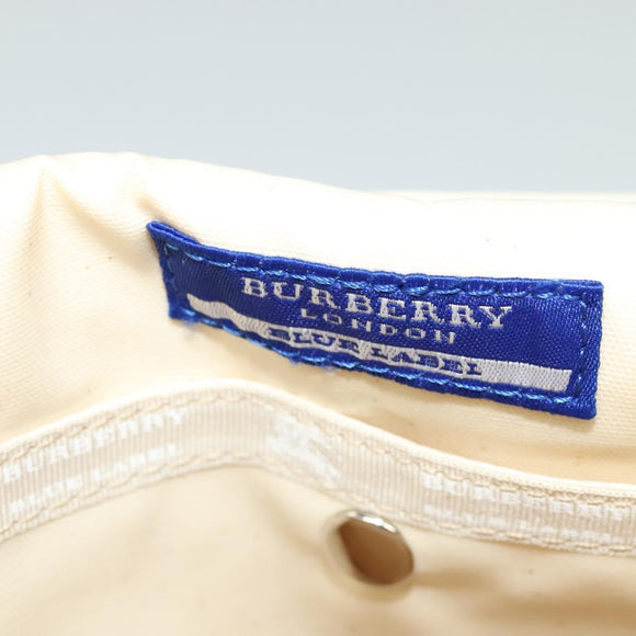 BURBERRY Blue Label Shoulder Bag Canvas Pink Auth ac3783
