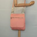 BURBERRY Blue Label Shoulder Bag Canvas Pink Auth ac3783-20