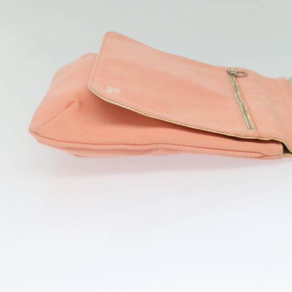 BURBERRY Blue Label Shoulder Bag Canvas Pink Auth ac3783