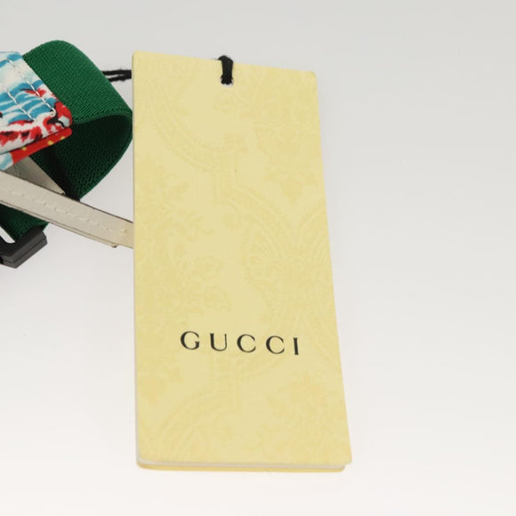 GUCCI Kinder Bauchtasche Nylon Weiß Silber 502095 Auth ac3786