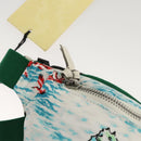 GUCCI Children's Waist bag Nylon White Silver 502095 Auth ac3786-15