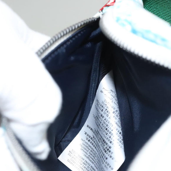 GUCCI Children's Waist bag Nylon White Silver 502095 Auth ac3786